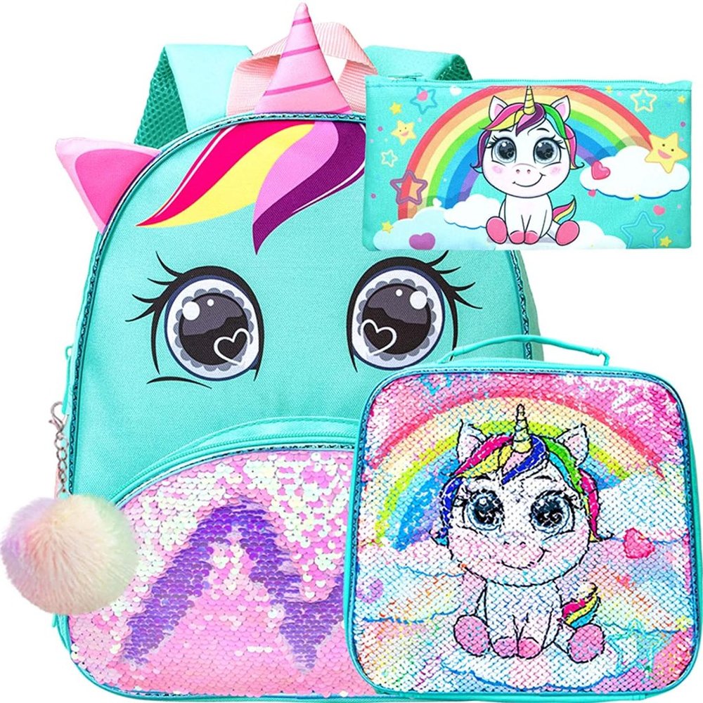 New Toddler Backpack for Girls, Kids Cute Unicorn Preschool Bookbag,Kindergarten - Picture 2 of 14